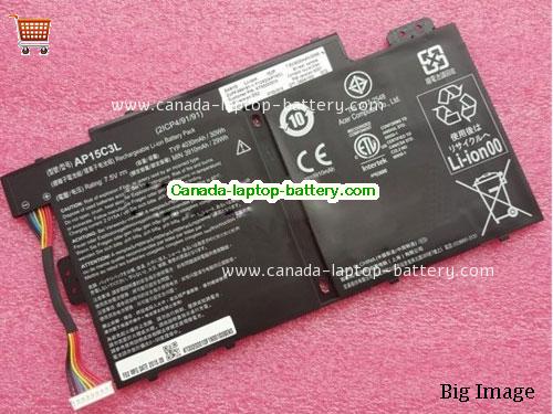 Genuine ACER KT00203010 Battery 4030mAh, 30Wh , 7.5V, Black , Li-Polymer