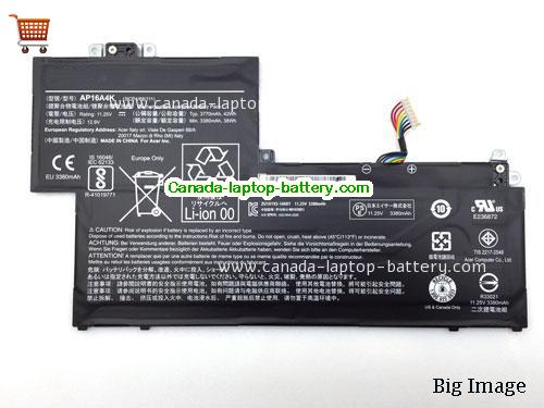 Genuine ACER Swift 1 SF113-31-P5BP Battery 3770mAh, 42Wh , 11.25V, Black , Li-Polymer