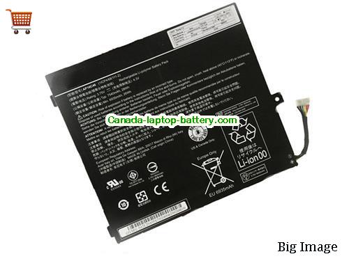 Genuine ACER Interruptor SW5-017-17BU Battery 7540mAh, 28Wh , 3.75V, Black , Li-ion