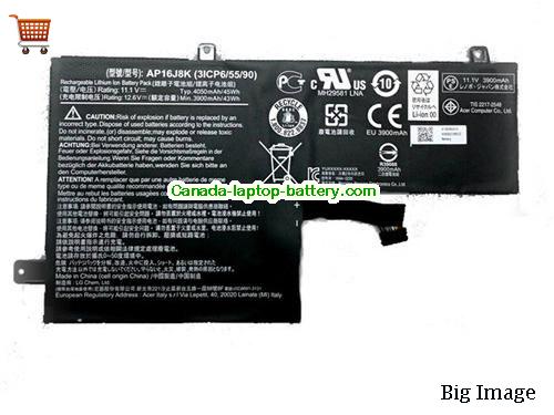 Genuine ACER AP16J8K Battery 4050mAh, 45Wh , 11.1V, Black , Li-ion