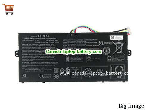 Genuine ACER Swift 5 SF514-53T-75D7 Battery 4670mAh, 36Wh , 7.7V, Black , Li-ion