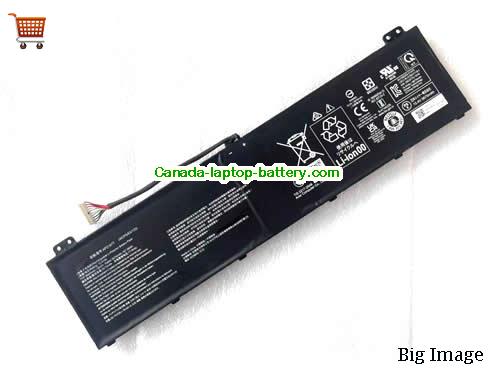Genuine ACER Nitro 5 AN517-55-77P1 Battery 5845mAh, 90Wh , 15.4V, Black , Li-ion