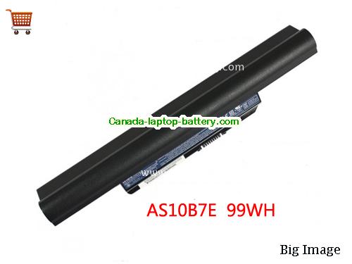 Genuine ACER Aspire 5820T series Battery 9000mAh, 10.8V, Black , Li-ion