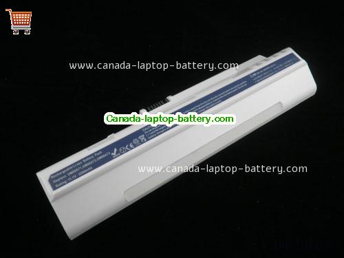 Genuine ACER Aspire One A110-Ab Battery 4400mAh, 11.1V, White , Li-ion