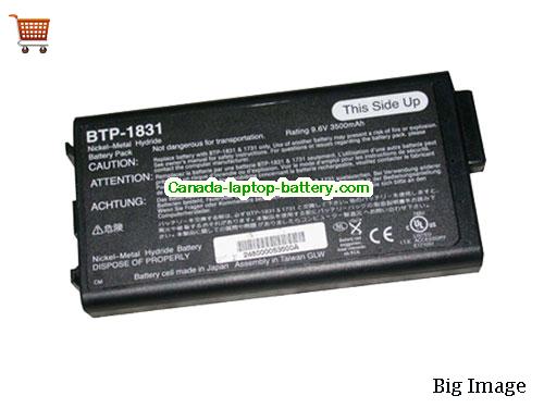 ACER BTP-1731 Replacement Laptop Battery 3500mAh 9.6V Black Li-ion
