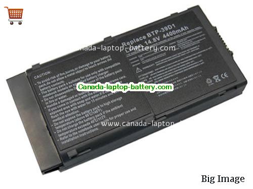 ACER MS2100 Replacement Laptop Battery 3920mAh 14.8V Black Li-ion