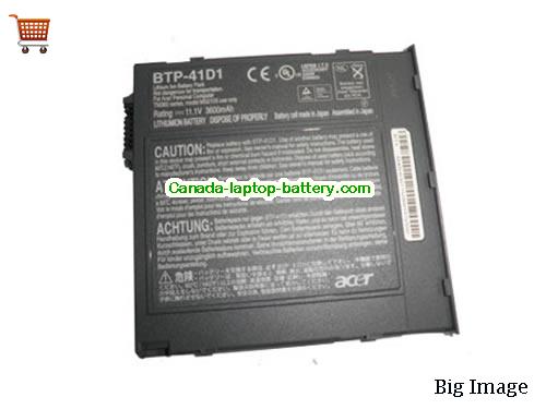 ACER BTP41D1 Replacement Laptop Battery 3300mAh 11.1V Black Li-ion