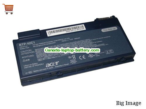 ACER TravelMate C111TC Replacement Laptop Battery 1800mAh 14.8V Grey Li-ion