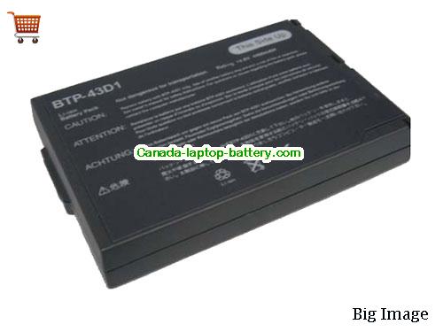 ACER TravelMate 230XV Replacement Laptop Battery 4400mAh, 65Wh  14.8V Black Li-ion