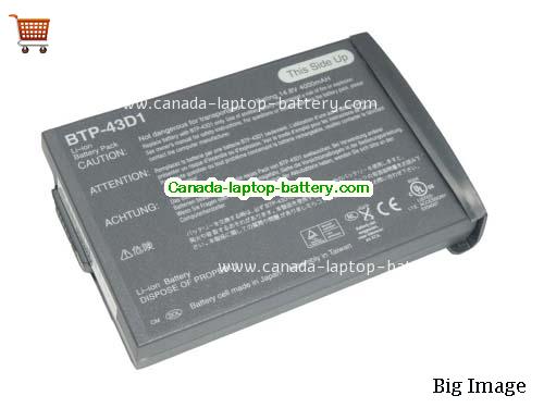 Canada Replacement Laptop Battery for  ASUS TravelMate 281, TravelMate 283LCi, TravelMate 281XV, TravelMate 281 Series,  Grey, 4400mAh 14.8V