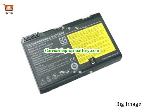 Canada Replacement Laptop Battery for   Black, 2150mAh 14.8V