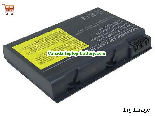 ACER TravelMate 4652LM Replacement Laptop Battery 4400mAh 14.8V Black Li-ion