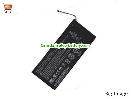 Genuine ACER Iconia One 7 B1730HD Battery 3680mAh, 14Wh , 3.8V, Black , Li-ion