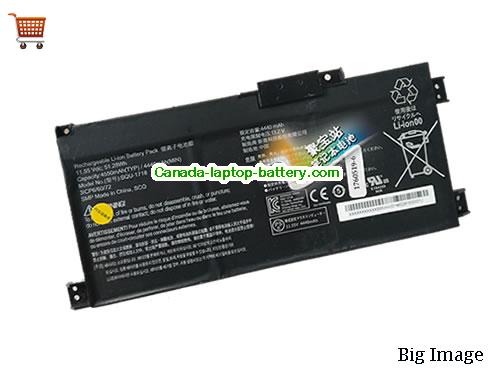 Genuine THUNDEROBOT 911Targa Battery 4550mAh, 52Wh , 11.55V, Black , Li-Polymer