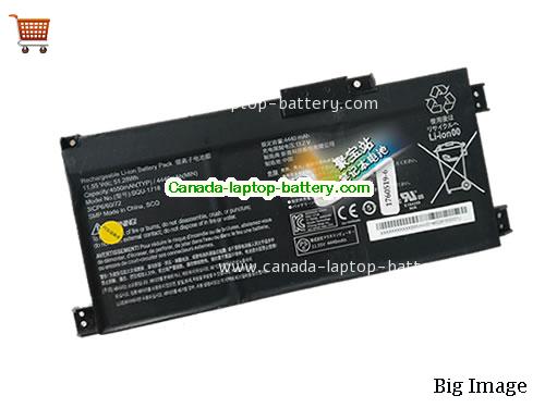 Genuine ACER SQU-1711 Battery 4550mAh, 52Wh , 11.55V, Black , Li-Polymer