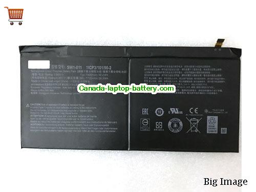 ACER Aspire One 10 S1003-18U0 Replacement Laptop Battery 7900mAh, 30Wh  3.8V Black Li-Polymer