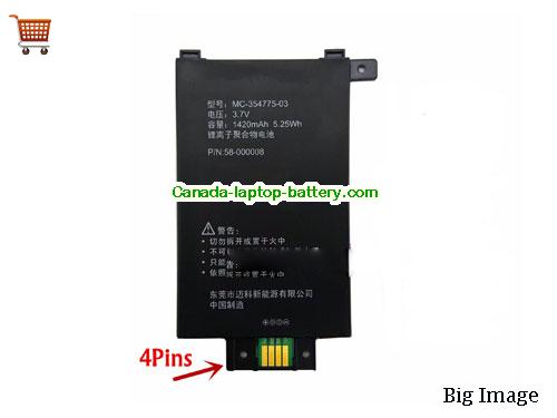 Genuine AMAZON MC35477503 Battery 1420mAh, 5.25Wh , 3.7V, Black , Li-ion