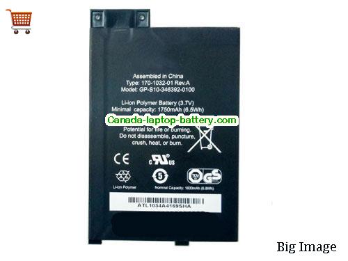AMAZON D00901 Replacement Laptop Battery 1750mAh, 6.47Wh  3.7V Black Li-ion