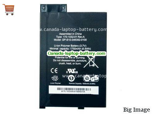 AMAZON 170-1032-01 Replacement Laptop Battery 1750mAh, 6.47Wh  3.7V Black Li-ion