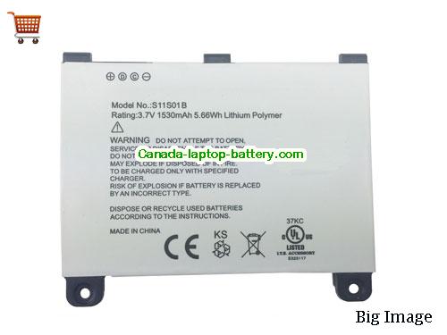 Genuine AMAZON 170101200 Battery 1530mAh, 5.66Wh , 3.7V, White , Li-Polymer