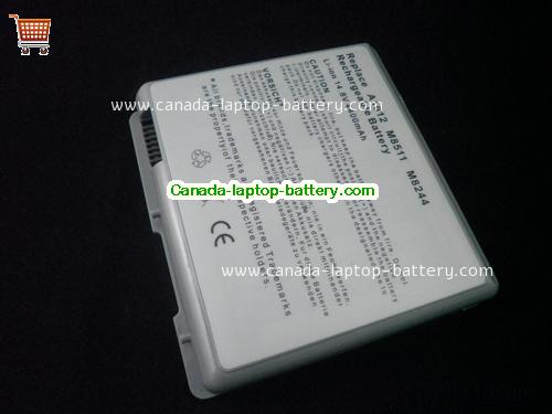 APPLE PowerBook G4 15 inch M8859T/A Replacement Laptop Battery 4400mAh 14.8V Gray Li-ion