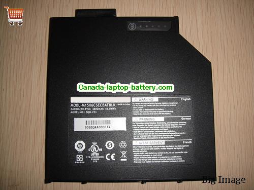 Canada Replacement Laptop Battery for  ALLENWARE Alienware M15X Series,  Black, 3800mAh, 40.04Wh  10.8V