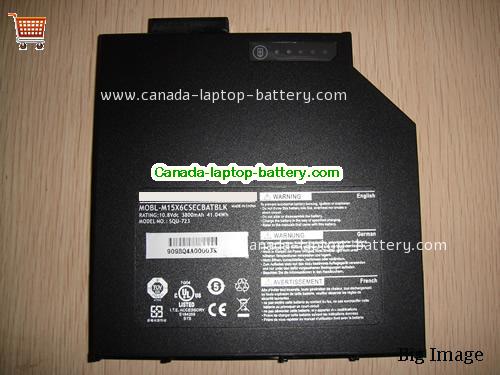 Canada Genu SQU-723 CD-ROM Drive Battery for Dell Alienware M15X MOBL-M15X6CSECBATBLK