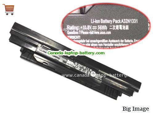 Genuine ASUS PU551LD Battery 56Wh, 10.8V, Black , Li-ion