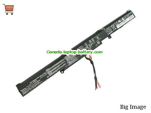 Genuine ASUS GL553VD-FY460T Battery 3350mAh, 48Wh , 14.4V, Black , Li-ion