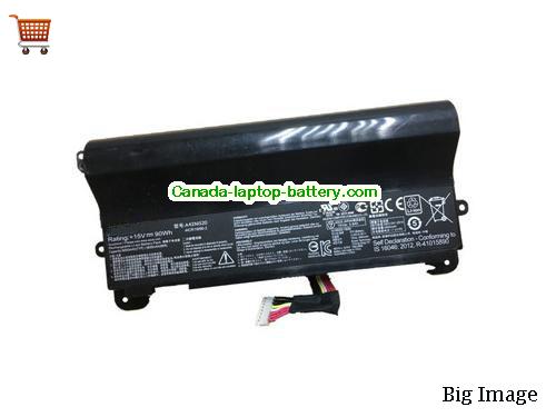 Genuine ASUS ROG G752VY-T7048T Battery 5800mAh, 90Wh , 15V, Black , Li-ion