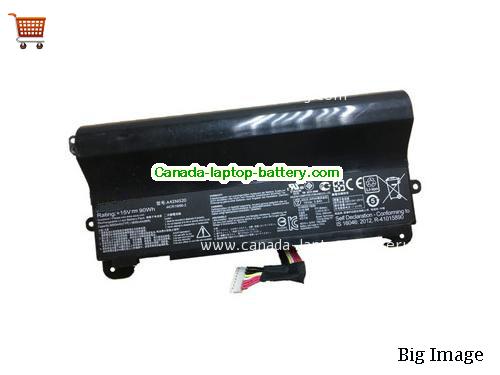 Genuine ASUS ROG G752VY-DH72 Battery 5800mAh, 90Wh , 15V, Black , Li-ion