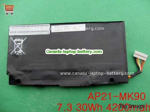 Genuine ASUS 70-OA111B1000 Battery 4200mAh, 30Wh , 7.3V, Black , Li-ion