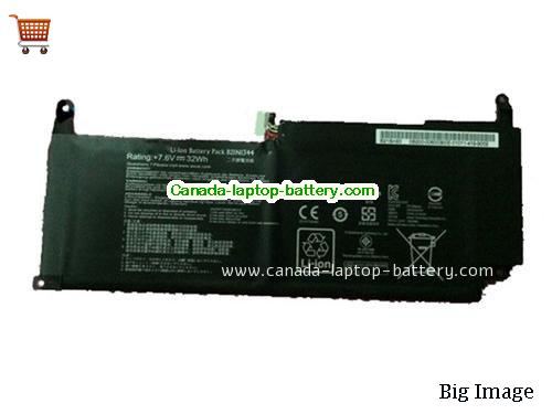 Genuine ASUS B21N1344 Battery 4200mAh, 32Wh , 7.6V, Black , Li-ion