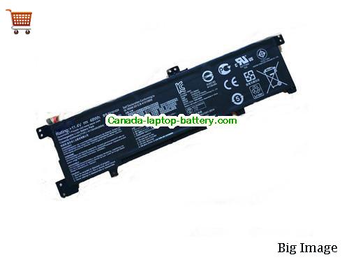 Genuine ASUS K401UB-2A Battery 4210mAh, 48Wh , 11.4V, Black , Li-ion