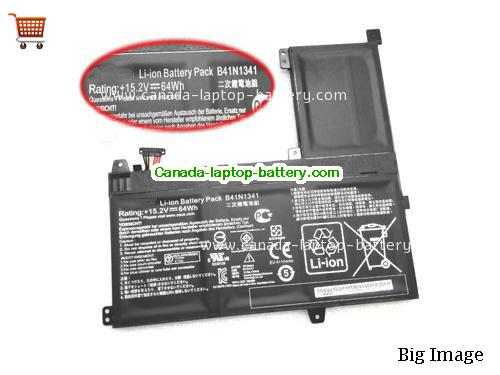 Genuine ASUS B41Bn95 Battery 64Wh, 15.2V, Black , Li-ion