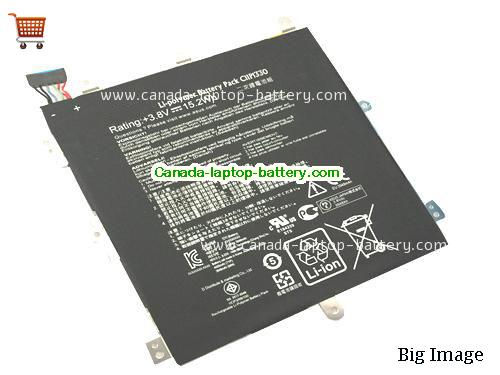 Genuine ASUS MeMO Pad 8 ME581CL Tabet Battery 4000mAh, 15.2Wh , 3.8V, Black , Li-ion