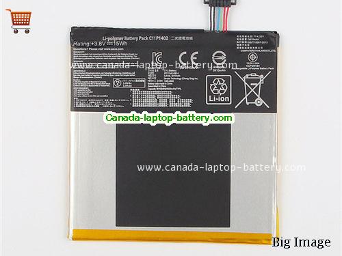 Genuine ASUS C11P1402 Battery 3910mAh, 15Wh , 3.8V, Black , Li-Polymer