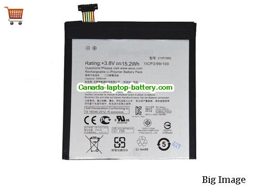 ASUS ZenPad 8.0 Z380C Replacement Laptop Battery 15.2Wh 3.8V Sliver Li-ion