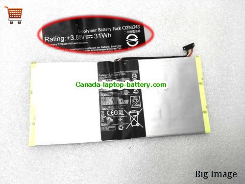 Canada ASUS C12N1343 Battery 3.85V 31Wh