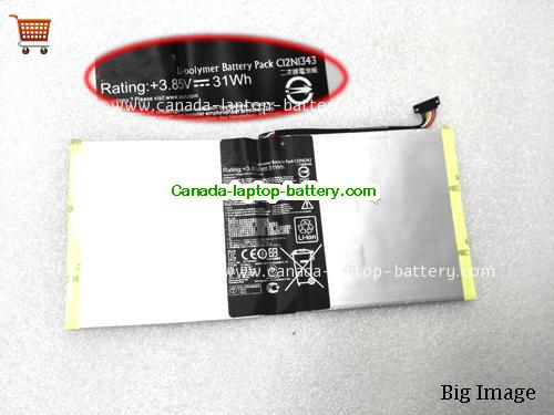 Genuine ASUS 0B200-00600200 Battery 7820mAh, 31Wh , 3.85V, Sliver , Li-ion