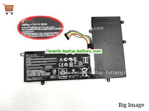 Genuine ASUS C2IN1430 Battery 4840mAh, 38Wh , 7.6V, Black , Li-Polymer