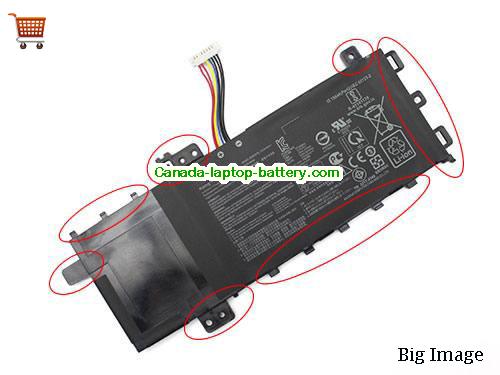 Genuine ASUS VivoBook 14 F412FA-EB089T Battery 4240mAh, 32Wh , 7.6V, Black , Li-Polymer