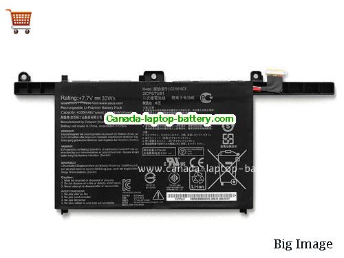 Genuine ASUS ExpertBook B9 B9450FA-BM0397R Battery 4210mAh, 33Wh , 7.7V,  , Li-Polymer