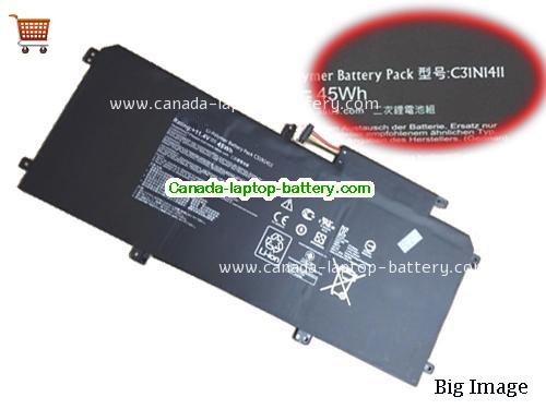 Genuine ASUS Zenbook UX305CA-FC037T Battery 3900mAh, 45Wh , 11.4V, Black , Li-ion