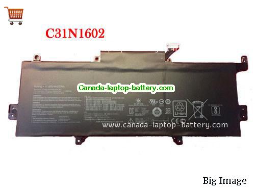 ASUS Zenbook UX330UAFC080T Replacement Laptop Battery 4930mAh, 57Wh  11.55V Black Li-ion