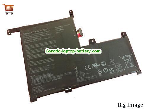 Genuine ASUS ZenBook Flip UX561UNBO011T Battery 4550mAh, 52Wh , 11.55V, Black , Li-Polymer