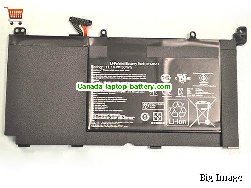 ASUS S551LB-2A Replacement Laptop Battery 50Wh 11.1V Black Li-Polymer