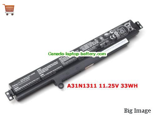 Genuine ASUS X102BA-HA41002F Battery 33Wh, 11.25V, Black , Li-ion