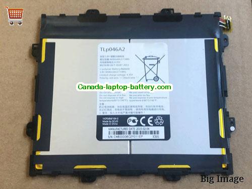ALCATEL TLP046A2 Replacement Laptop Battery 4600mAh, 17.5Wh  3.8V Black Li-Polymer
