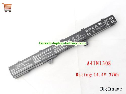 Genuine ASUS YU12125-13002 Battery 37Wh, 14.4V, Black , Li-ion